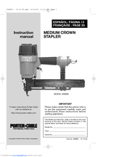 Porter-Cable MS200 Instruction Manual