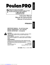 Poulan pro PPB430VS Manuals | ManualsLib