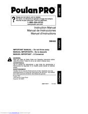 Poulan Pro SM400 Instruction Manual