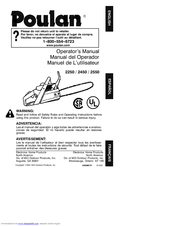Poulan Pro 2001-02 Operator's Manual