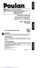 Poulan Pro 2001-03 Operator's Manual