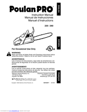 Poulan Pro 530164817 Instruction Manual