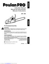 Poulan Pro 2004-01 Instruction Manual