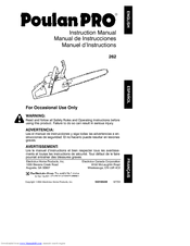 Poulan Pro 262 Instruction Manual