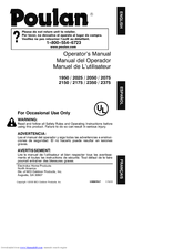 Poulan Pro 530087857 Operator's Manual