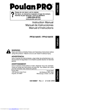 Poulan Pro 545186807 Instruction Manual