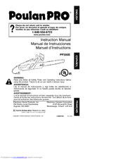 Poulan Pro PP300E Instruction Manual