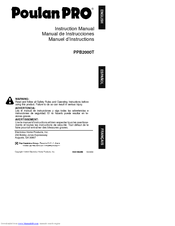 Poulan Pro PPB2000T Instruction Manual