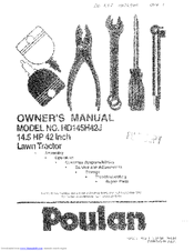 Poulan Pro 165370 Owner's Manual