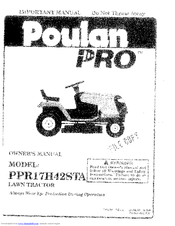 Poulan Pro 168737 Owner's Manual