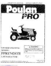 Poulan Pro PPR1742STB Owner's Manual