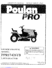 Poulan Pro 169553 Owner's Manual