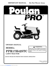 Poulan Pro PPR17H42STC Owner's Manual