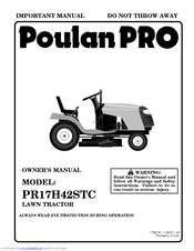 Poulan Pro 178219 Owner's Manual