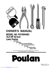 Poulan Pro PO165H42C Owner's Manual