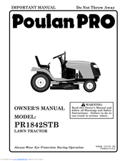 Poulan Pro 183249 Owner's Manual