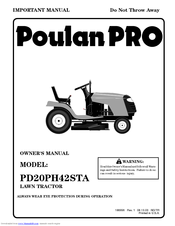 Poulan Pro 186996 Operator's Manual