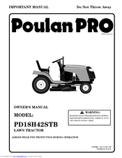 Poulan Pro PD18H42STB Operator's Manual