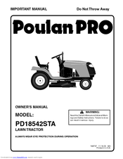Poulan Pro PD18542STA Owner's Manual