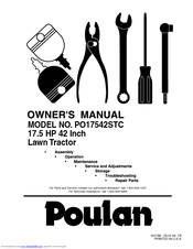 Poulan Pro PO17542STC Owner's Manual
