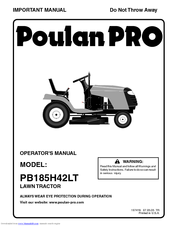 Poulan Pro 96012000402 Operator's Manual
