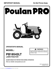 Poulan Pro 96012004600 Operator's Manual