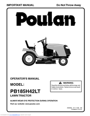 Poulan Pro MOWERS96012005300 Operator's Manual