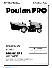 Poulan Pro PP16H36RB Owner's Manual