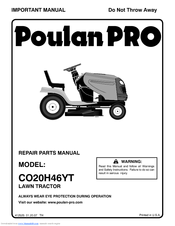 Poulan Pro 412525 Parts Manual
