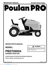 Poulan Pro 96042004002 Repair Parts Manual