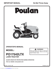 Poulan Pro 418745 Operator's Manual
