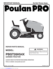 Poulan Pro 418794 Repair Parts Manual