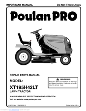 Poulan Pro 419757 Repair Parts Manual
