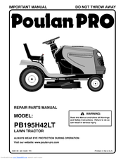 Poulan Pro 96042003603 Repair Parts Manual