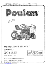 Poulan Pro 954005131 Operator's Manual