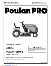 Poulan Pro 96042004100 Operator's Manual
