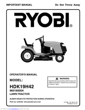 Ryobi 960160004 Operator's Manual