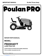 Poulan Pro 96042003700 Repair Parts Manual