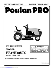 Poulan Pro PD22PH48STA Owner's Manual