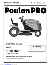 Poulan Pro Pro 96042004201 Operator's Manual