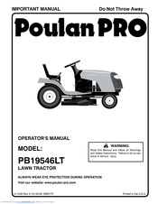 Poulan Pro Pro 96042003500 Operator's Manual