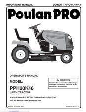 Poulan Pro Pro PPH20K46 Operator's Manual