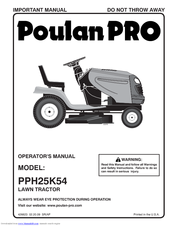 Poulan Pro Pro PPH25K54 Operator's Manual