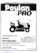 Poulan Pro PP15H42KA Operator's Manual