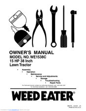 Weed Eater WE1538C Owner's Manual