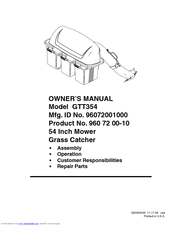 Electrolux GTT354 Owner's Manual