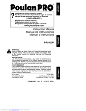 Poulan pro PP5500P Manuals | ManualsLib