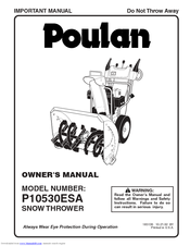 Poulan Pro 185136 Owner's Manual