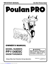 Poulan Pro PP1130ESC Owner's Manual