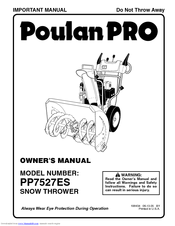 Poulan Pro 199434 Owner's Manual